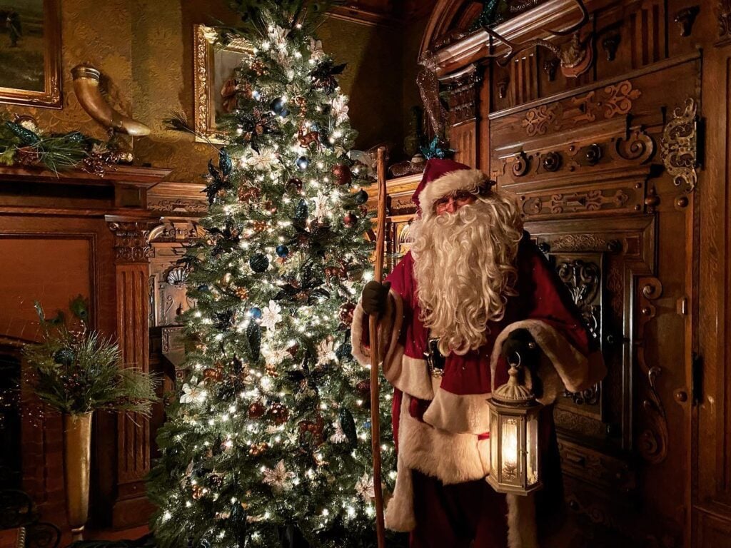 Father Christmas at Pabst Mansion Milwaukee Wisconsin